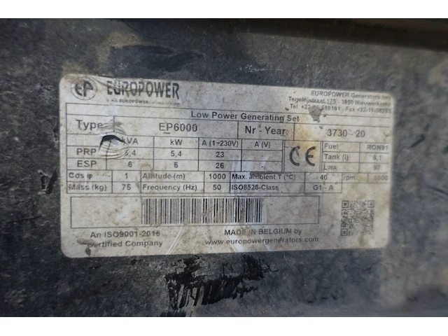 Stroomgenerator europower - afbeelding 7 van  7