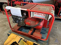Stroomgenerator kirsch 9 bsve, bouwjaar 2008, 7.2 kw, 230/400 v, 3 fasen, serienummer 11420. werking niet gekend.