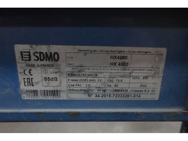 Stroomgenerator sdmo - afbeelding 5 van  5