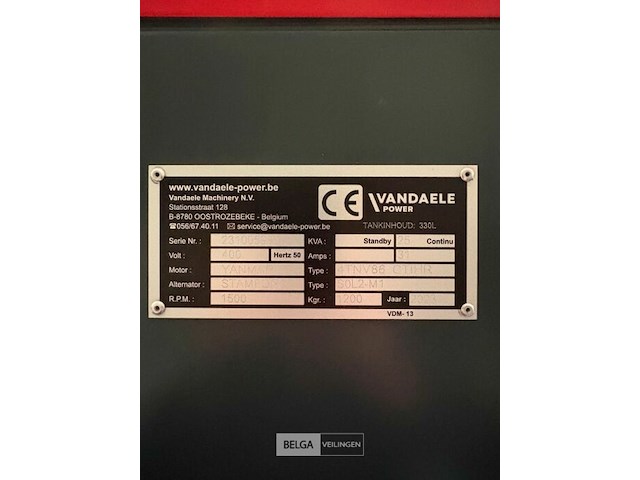 Stroomgenerator vandaele nieuwstaat - afbeelding 5 van  9