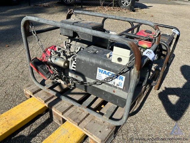 Stroomgenerator wacker, met leroy somer lsa 35 generator, 230, werking niet gekend. - afbeelding 1 van  3