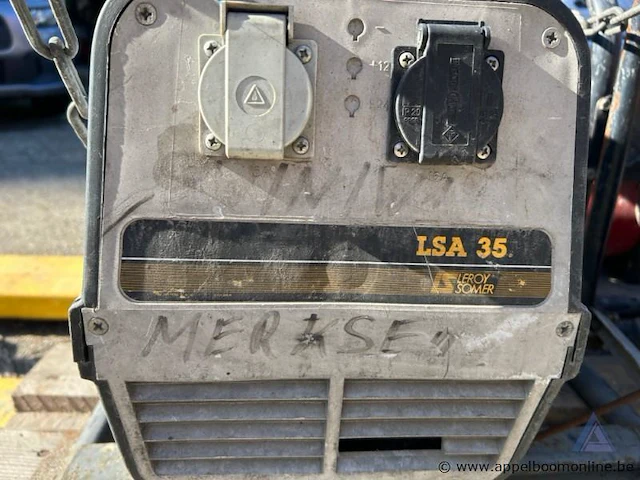 Stroomgenerator wacker, met leroy somer lsa 35 generator, 230, werking niet gekend. - afbeelding 2 van  3