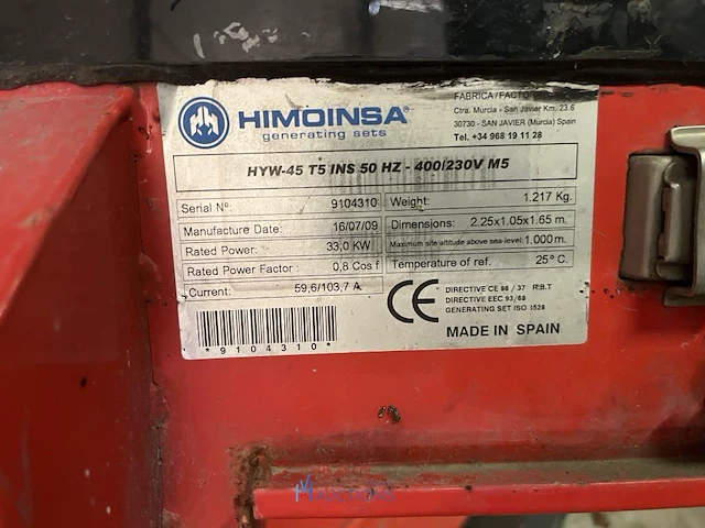 Stroomgroep himoinsa hyw 45 - afbeelding 11 van  11