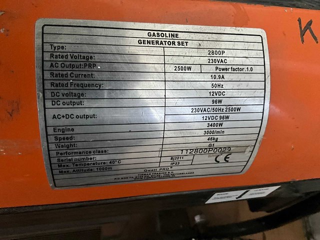 Stroomgroep/generator qwatt pro 2800-p (kp1010) - afbeelding 9 van  9