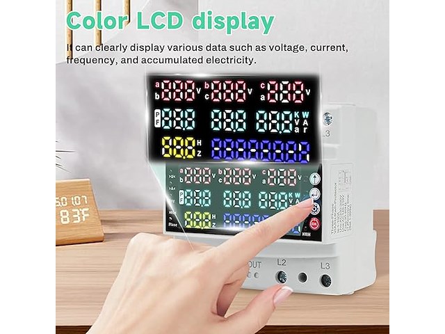 Stroommeter 3-fasen met overspanningsbeveiliging - afbeelding 6 van  6