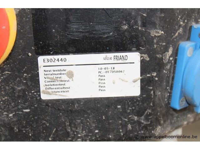 Stroomverdeelkast, friand, e302440, op metalen statief, werking niet gekend - afbeelding 2 van  3