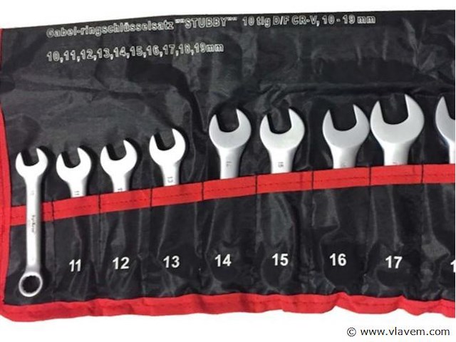 Stubby, korte steek ringsleutelset - afbeelding 1 van  2