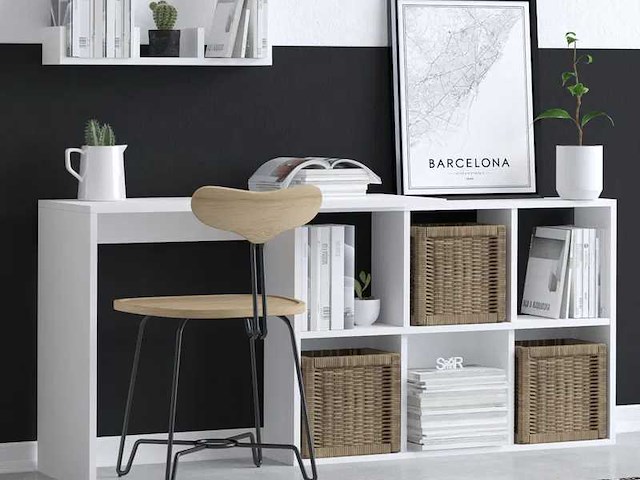 Studietafel - wit - afbeelding 1 van  6