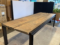 Studio 82 tafel - staal - oud eiken - afbeelding 3 van  6