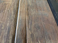 Studio 82 tafel - staal - oud eiken - afbeelding 4 van  6