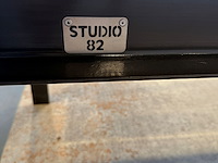 Studio 82 tafel - staal - oud eiken - afbeelding 5 van  6