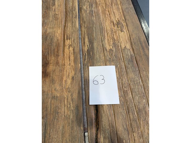 Studio 82 tafel - staal - oud eiken - afbeelding 6 van  6