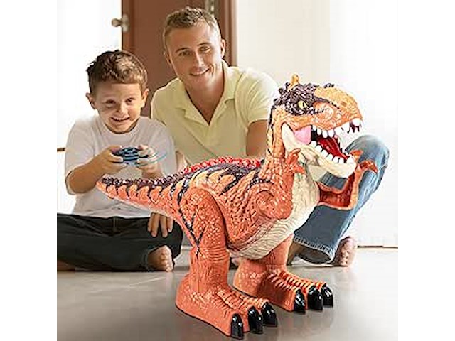 Stunt t-rex op afstand met spray - afbeelding 1 van  5