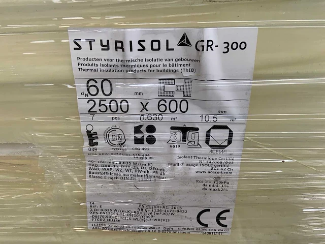 Styrosol gr-300 isolatiemateriaal - afbeelding 3 van  3