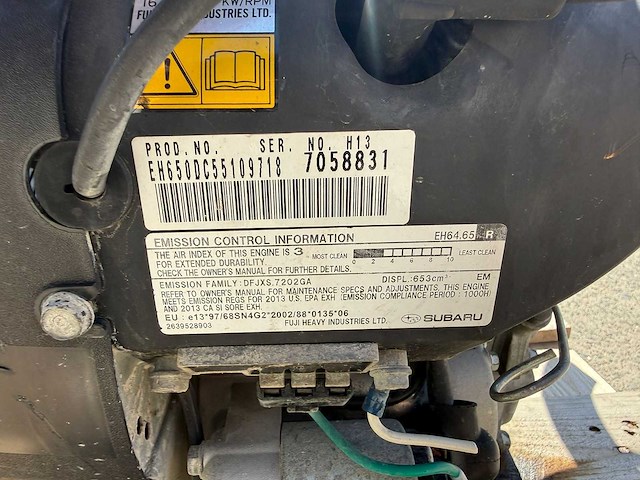 Subaru - robin 653 - benzinemotor (2x) - afbeelding 7 van  16