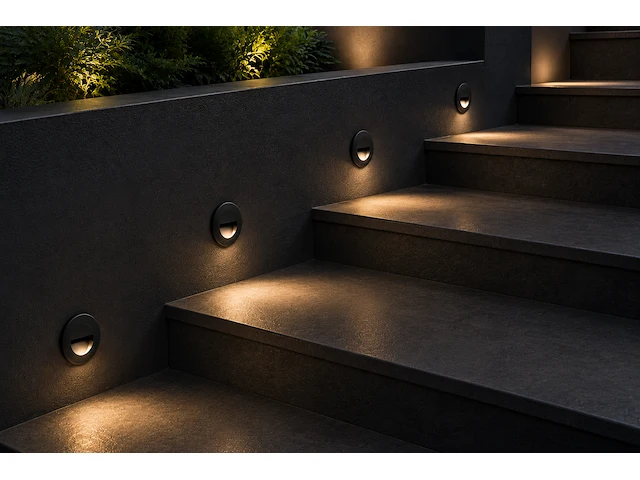 Subtiele led trapverlichting (horoz) – 3w – 3000k warm wit – ip54 – icon-r (6 stuks) - afbeelding 1 van  5