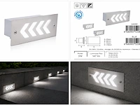 Subtiele led trapverlichting (horoz) – 3w – 6400k koud wit – ip54 – beril (6 stuks) - afbeelding 4 van  5