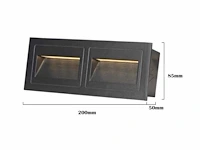 Subtiele led trapverlichting (venus) – 3w – 3000k warm wit – ip65 – ly06 (6 stuks) - afbeelding 4 van  4
