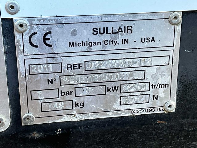 Sullair - 65 - air compressors - 2011 - afbeelding 12 van  12