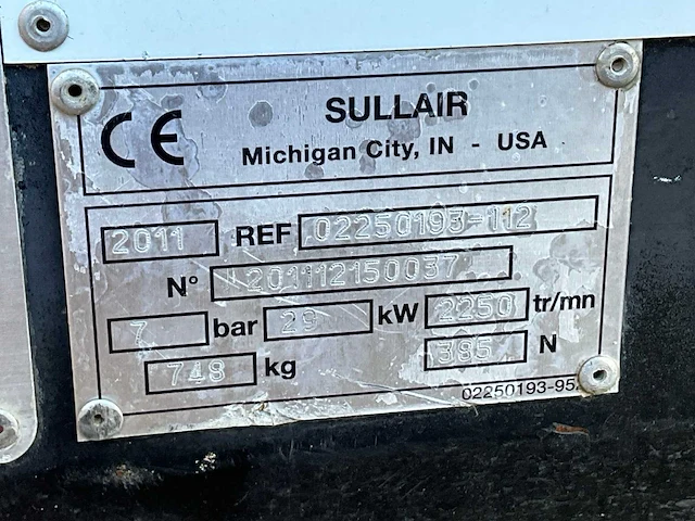 Sullair - 65 - air compressors - 2011 - afbeelding 8 van  12