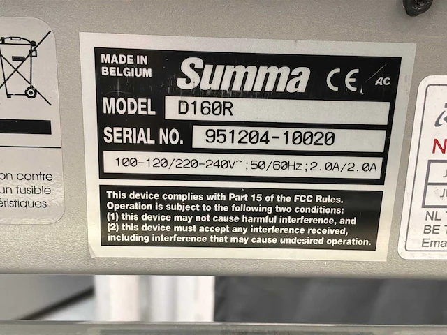 Summa d160r snijplotter - afbeelding 5 van  7
