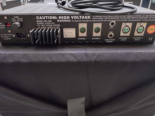 Summit audio - dcl-200 - audio compressor - afbeelding 4 van  4