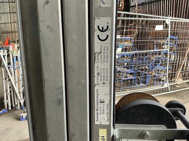 Sumner model 2118 manuele platenlift - afbeelding 2 van  10