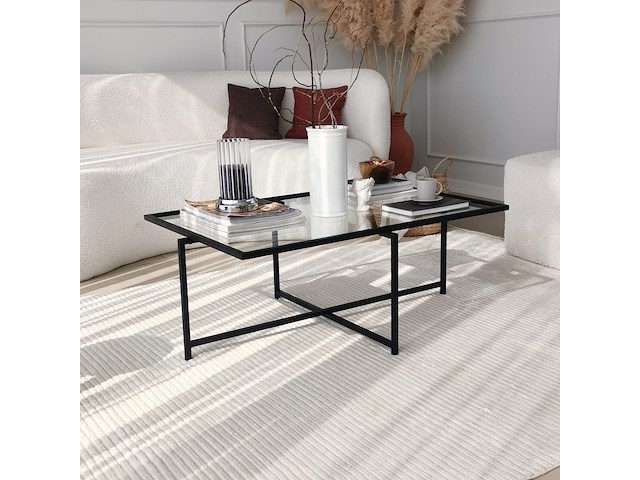 Sun salontafel | gehard glas | zwart - afbeelding 3 van  7