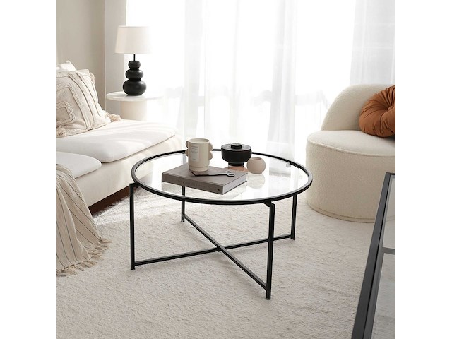 Sun salontafel | metalen frame | matzwart - afbeelding 1 van  5