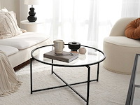 Sun salontafel | metalen frame | matzwart - afbeelding 1 van  5