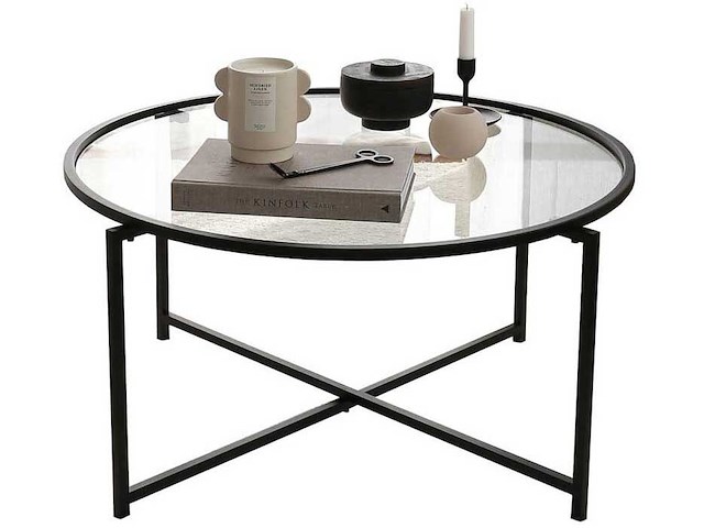 Sun salontafel | metalen frame | matzwart - afbeelding 4 van  5