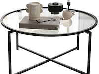 Sun salontafel | metalen frame | matzwart - afbeelding 4 van  5