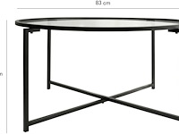 Sun salontafel | metalen frame | matzwart - afbeelding 5 van  5