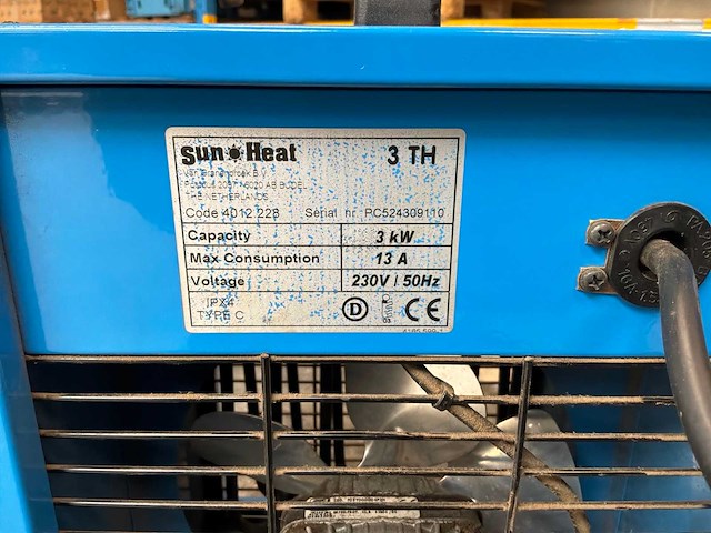 Sunheat 3 th elektrische kachel - afbeelding 1 van  1