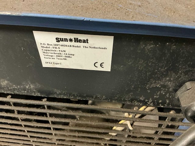 Sunheat fh9 heater - afbeelding 4 van  4