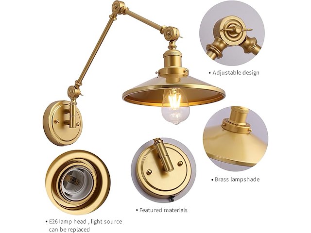 Sunllok moderne 2-delige wandlamp - afbeelding 4 van  4