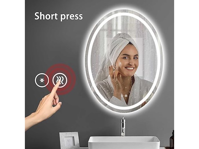 Sunrik led-badkamerspiegel - afbeelding 3 van  5