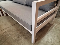 Suns - hoeklounge set barolo wit met kussens lichttgrijs - afbeelding 4 van  8