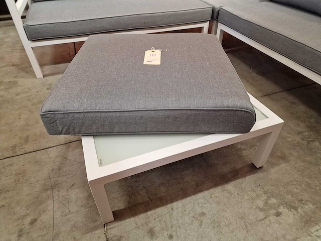 Suns - hoeklounge set barolo wit met kussens lichttgrijs - afbeelding 8 van  8