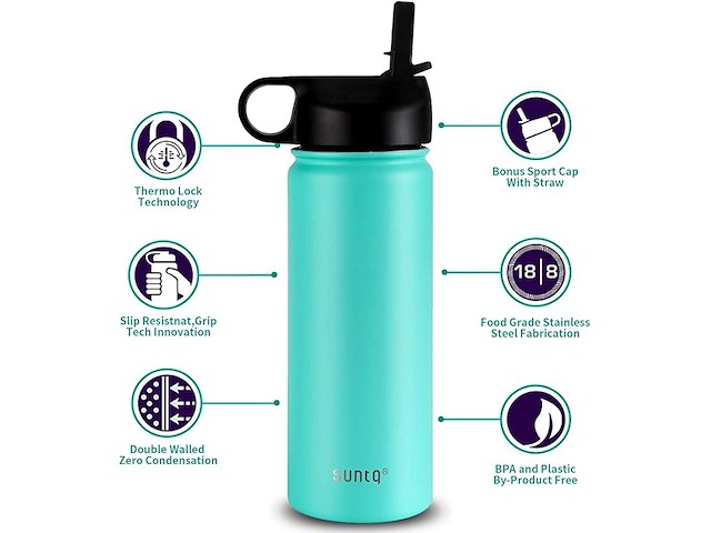 Suntq roestvrijstalen waterfles - afbeelding 3 van  3