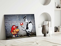 Super mario glass print - 110x70cm