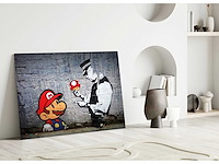 Super mario glass print - 110x70cm - afbeelding 2 van  7