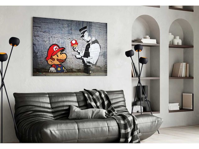 Super mario glass print - 110x70cm - afbeelding 5 van  7