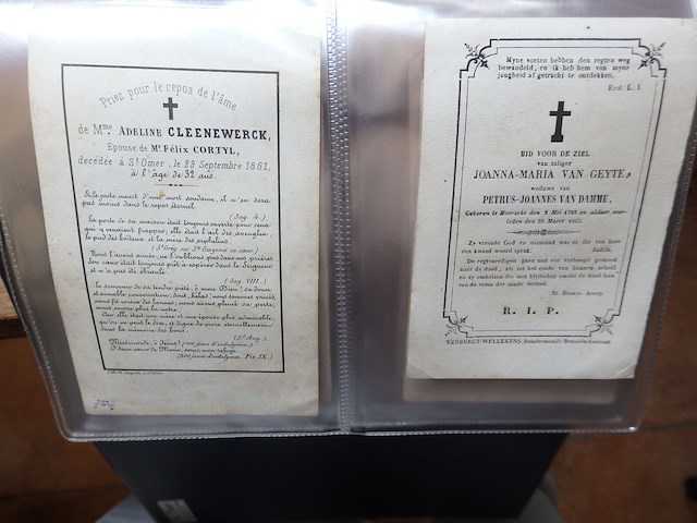 Superboek oude doodsprentjes 1700/1800 - afbeelding 9 van  18