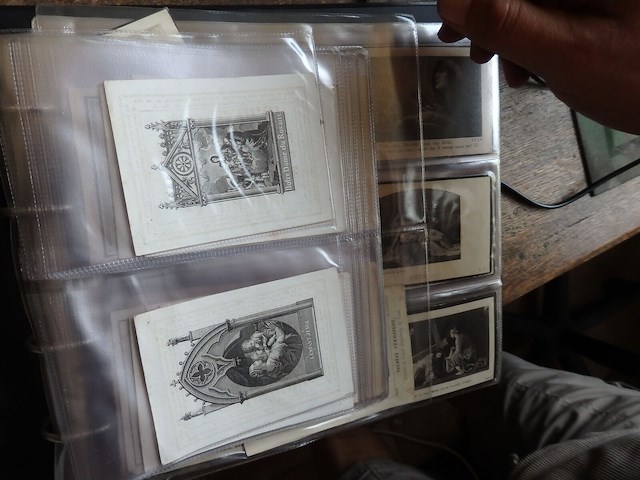Superboek oude doodsprentjes 1700/1800 - afbeelding 1 van  18