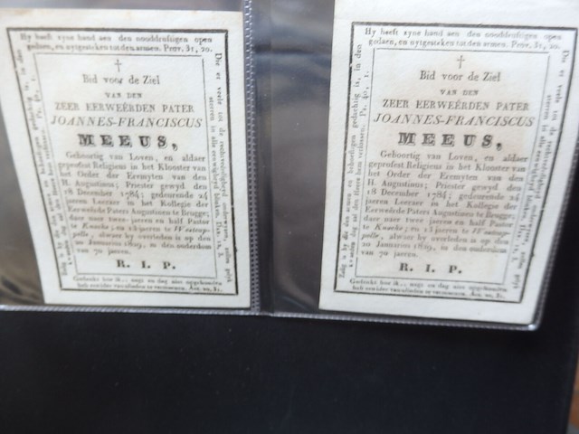 Superboek oude doodsprentjes 1700/1800 - afbeelding 11 van  18