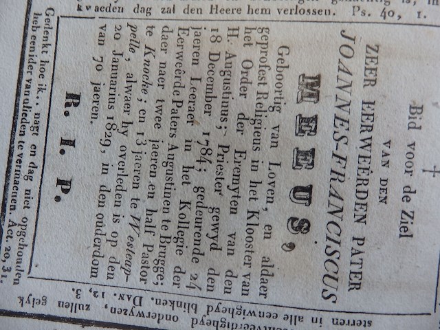 Superboek oude doodsprentjes 1700/1800 - afbeelding 13 van  18