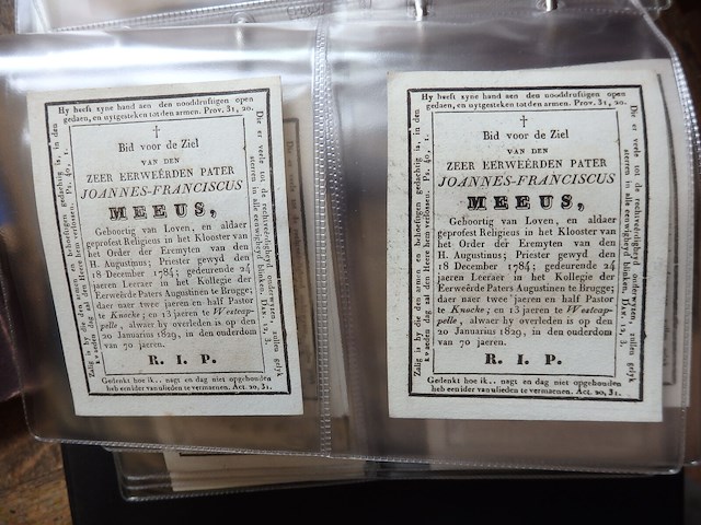 Superboek oude doodsprentjes 1700/1800 - afbeelding 15 van  18