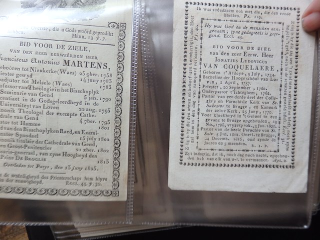 Superboek oude doodsprentjes 1700/1800 - afbeelding 16 van  18