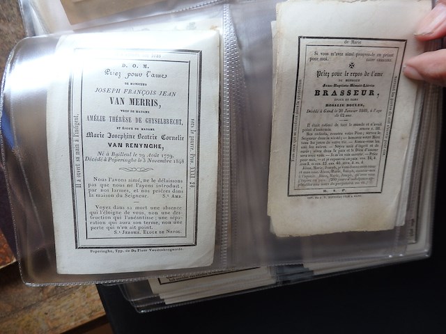 Superboek oude doodsprentjes 1700/1800 - afbeelding 17 van  18